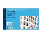 Blocco permessi di uscita Data Ufficio Bianco rigato non perforato 16,8 x 10 cm carta