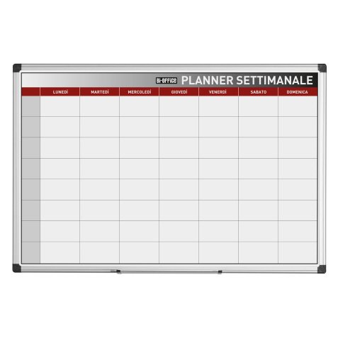 Planning Bi-Office Settimanale 90 x 60 cm bianco