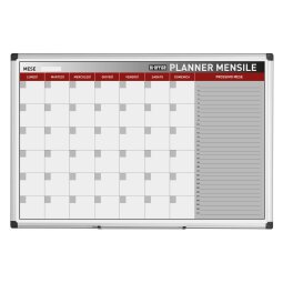 Planning Bi-Office Mensile 90 x 60 cm bianco