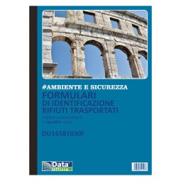 Blocco formulario per l'identificazione e il trasporto dei rifiuti 21,5 x 29,7 cm