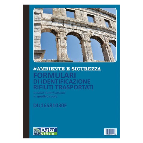 Blocco formulario per l'identificazione e il trasporto dei rifiuti 21,5 x 29,7 cm