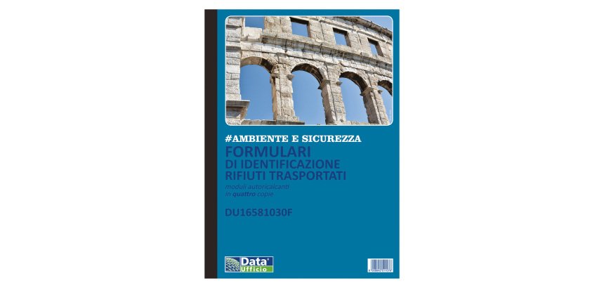 Blocco formulario per l'identificazione e il trasporto dei rifiuti 21,5 x 29,7 cm