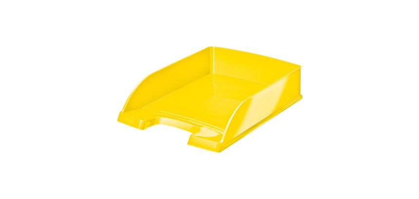 Leitz WOW Letter Tray 5226 A4 Yellow 25.5 x 35.7 x 7 cm