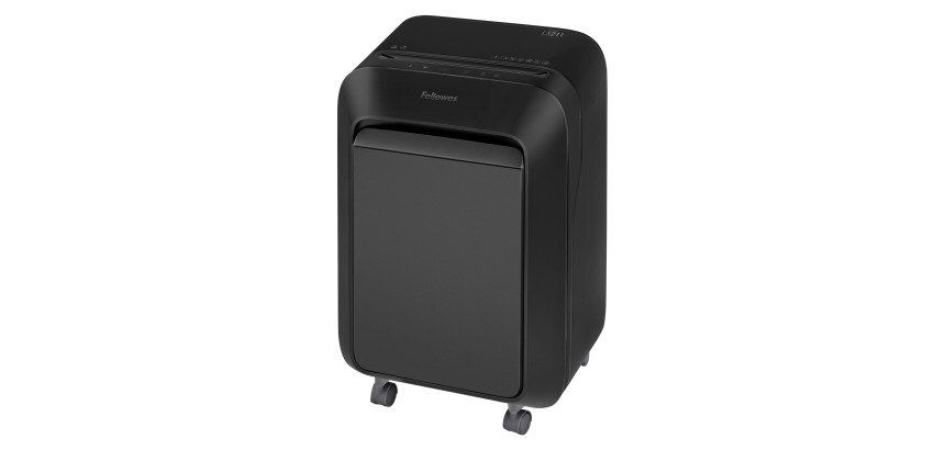 Distruggidocumenti Fellowes LX-211 taglio a microframmento livello di sicurezza P5 - 15 fogli - nero