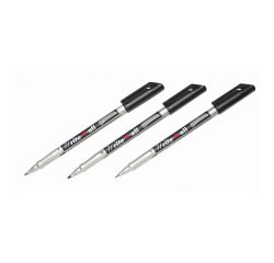 STABILO 156/46 Permanent Marker Fine Bullet 0.7 mm Black Pack of 10