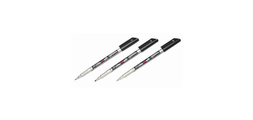 Marcatori STABILO Write-4-all a punta tonda nero 10 pezzi