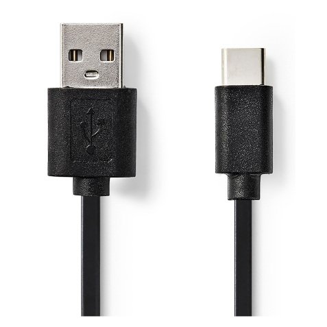 nedis CCGP60600BK10 1 x USB C Male to 1 x USB A Male Cable 1m Black