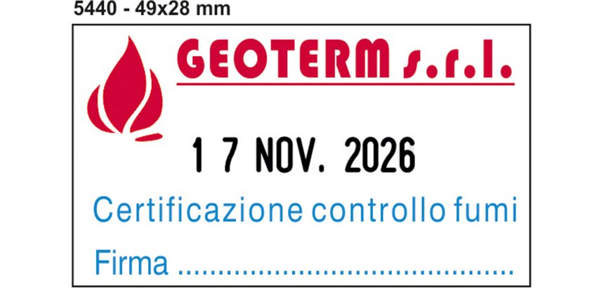 Timbro datario Trodat 5440 multicolore