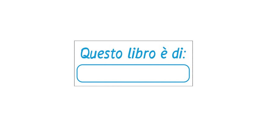 Timbro Trodat Printy 4912 Questo libro e di blu