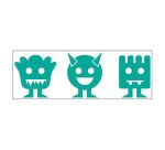 Timbro Trodat Printy 4910 Faccine Mostri bianco