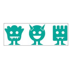 Timbro Trodat Printy 4910 Faccine Mostri bianco