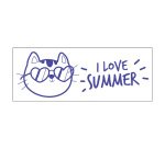 Timbro Trodat Printy 4912 I love Summer blu