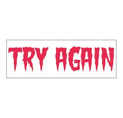 Timbro Trodat Printy 4910 Try Again rosso