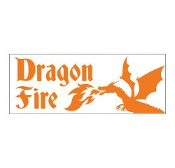 Timbro Trodat Printy 4912 Dragon Fire arancio neon