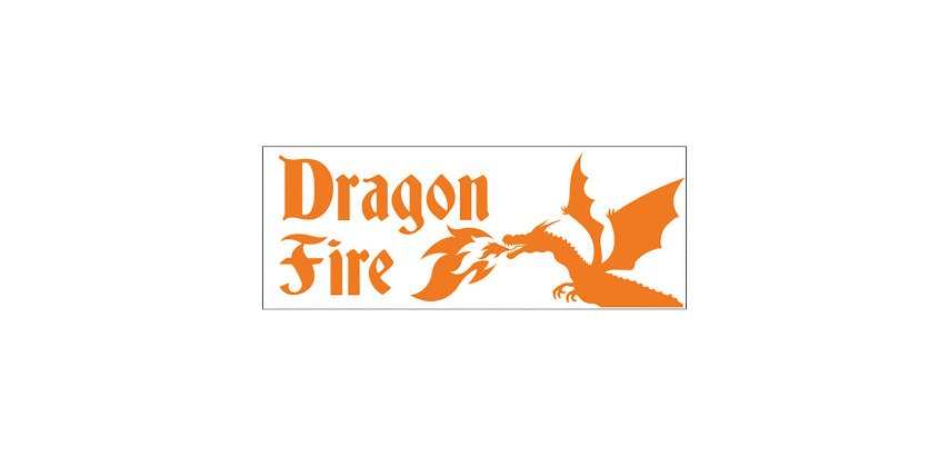 Timbro Trodat Printy 4912 Dragon Fire arancio neon