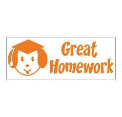 Timbro Trodat Printy 4912 Great homework arancio neon
