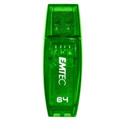EMTEC USB 2.0 Flash Drive C410 Color Mix 64 GB Green