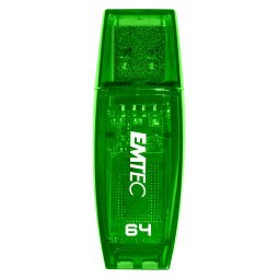 EMTEC USB 2.0 Flash Drive C410 Color Mix 64 GB Green