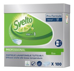 Detergente per lavastoviglie Svelto Tutto in 1 Eco 100 unità