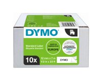 Dymo 2093097 - Nastro standard D1, 12 mm x 7 m, Nero su Bianco - value pack 10 pezzi