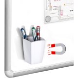 Portapenne magnetico CEP 530M Bianco 7,62 x 7,62 x 9,53 cm