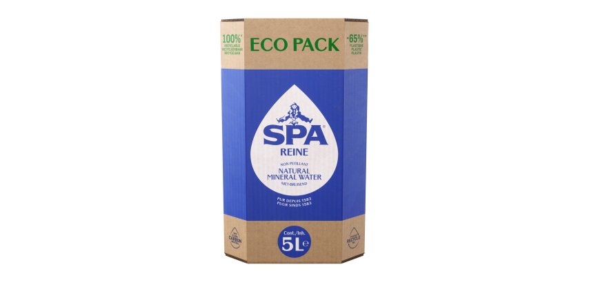 Quelle est la traduction de « Fontaine eau minérale Spa reine Eco 5 L » en allemand?