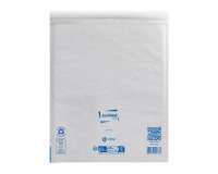 Sobres acolchados de burbujas de aire de papel kraft blanco 350 x 470 mm 80 g - Paquete de 50