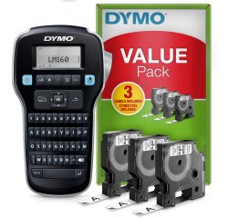 Etiqueteuse portable Dymo Label Manager 160 - Kit avec 3 rubans