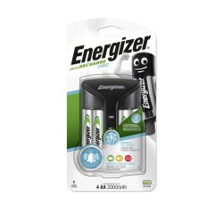 Cargador de pilas universal Energizer Pro + 4 pilas LR03 y 4 LR06 incluidas
