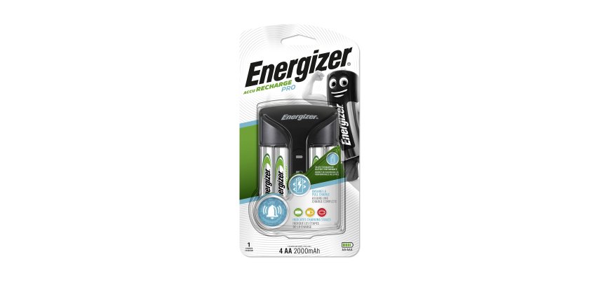 Energizer chargeur de 4 piles accus AA/LR06, AAA/LR03