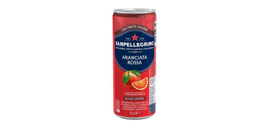 Aranciata Rossa San Pellegrino 33 cl - 24 canettes