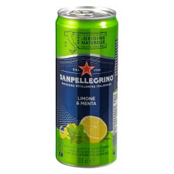 Limone & Menta San Pellegrino 33 cl - 24 canettes