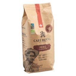 Café en grains Café Royal Peru Classico Bio 100 % arabica - paquet de 1 kg