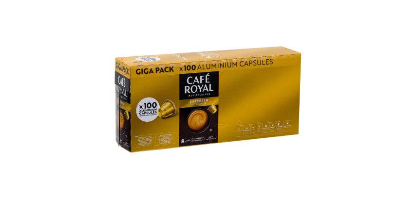 Capsules de café Café Royal Espresso - Carton de 100