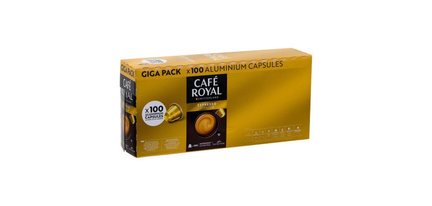 Capsules de café Café Royal Espresso - Carton de 100
