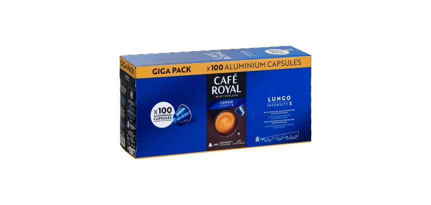 Capsules de café Café Royal Lungo  - Carton de 100