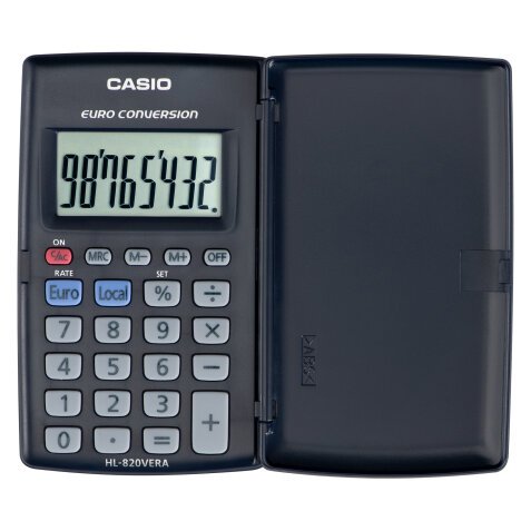 Casio hl 820 ver pocket calculator with euro conversion sale