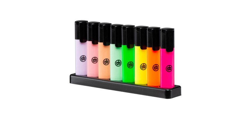 Surligneurs Bruneau couleurs assorties - Set de 8