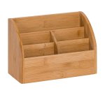 Multipot et organiseur de bureau Cep Silva Bambou 5 compartiments