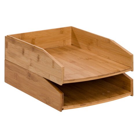 Set of 2 mail baskets Cep Silva Bamboo