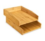 Lot de 2 corbeilles à courrier Cep Sliva Bambou