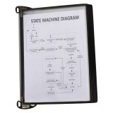 Document holder wall model Pro magnetic 5 sleeves for A4 size Tarifold