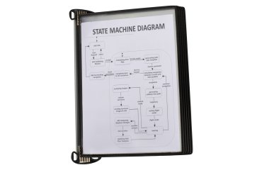 Clasificador de pared magnético profesional Djois by Tarifold con 5 bolsillos para formato A4