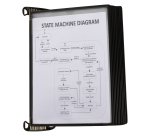 Protège-documents mural Pro magnétique 10 pochettes pour format A4 Tarifold