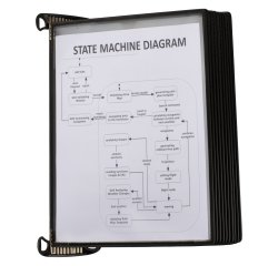 Clasificador de pared magnético profesional Djois by Tarifold con 10 compartimentos para formato A4