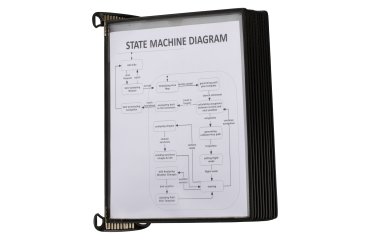 Clasificador de pared magnético profesional Djois by Tarifold con 10 compartimentos para formato A4