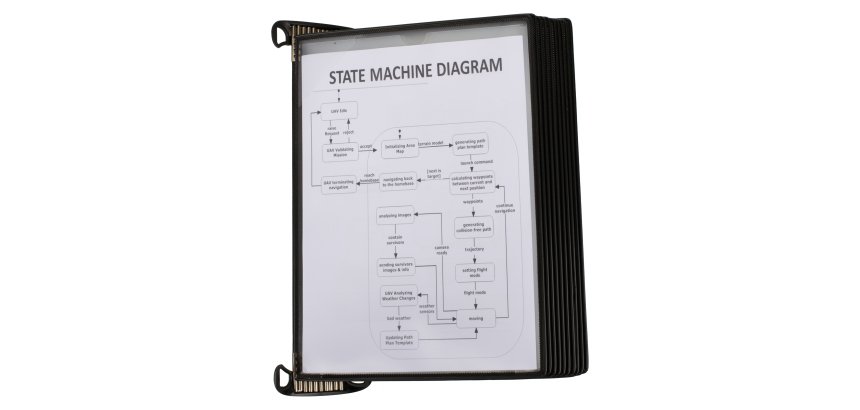 Protège-documents mural Pro magnétique 10 pochettes pour format A4 Tarifold