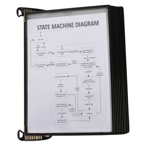 Clasificador de pared magnético profesional Djois by Tarifold con 10 compartimentos para formato A4