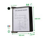 Protège-documents mural Pro magnétique 10 pochettes pour format A4 Tarifold