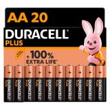 Pack 15 batteries LR6 Duracell Plus AA + 5 for free